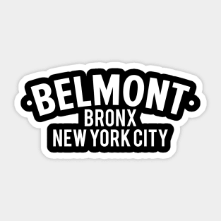 New York Bronx - New York Bronx Schriftzug - Bronx Logo - Bronx Belmont Sticker